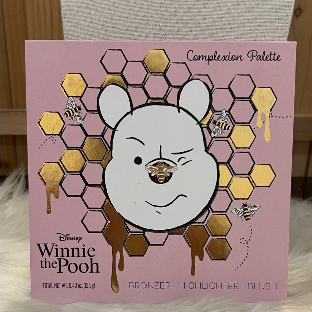 Disney Winnie the Pooh Complexion Palette - Pink & Gold Foil